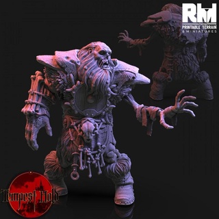 tempest hold - undead hill giant rmprintable dungeons fantasy gaming hero mini miniatures monster rpg warhammer tabletop wargame d&d dnd pathfinder frostgrave ageofsigmar 5e warcry cursedcity tempesthold 3d print model - Mito3D