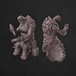 tortle wickerer arcane adventures Tabletop Characters & Creatures Fantasy Universe Store basket gaming rpg stool turtle miniature roleplaying tabletop d&d dnd 5e tortles river valley 3d print model - Mito3D