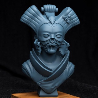 geisha bust creature armory Tabletop Characters & Creatures Sci-Fi Universe Fan Art Busts mini paint cyberpunk cyber 3d print model - Mito3D