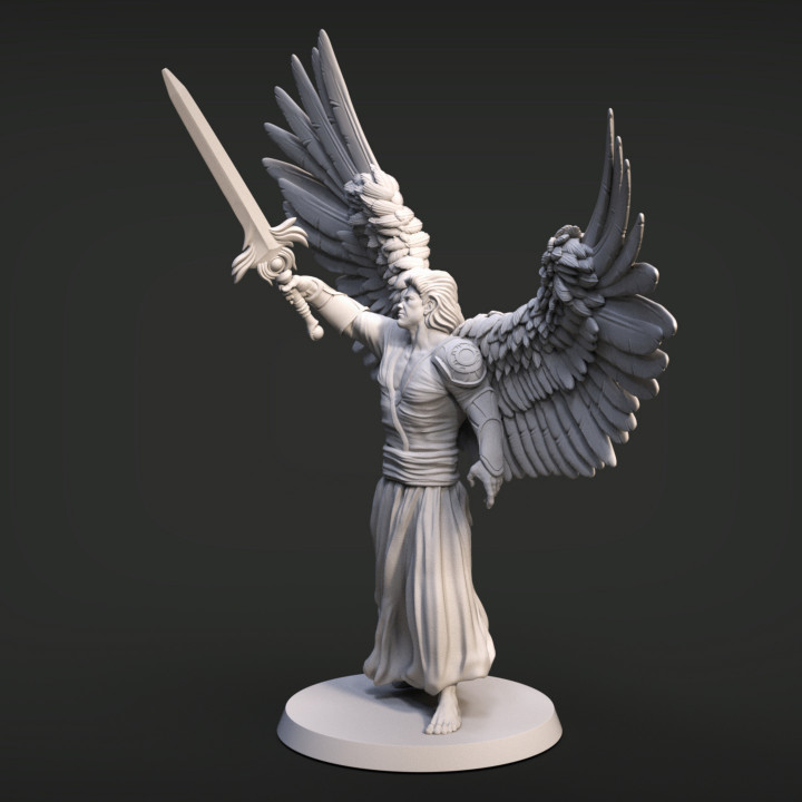 angelo imp3dsion tavolo personaggi creature fantasia universo negozio creatura umano maestro mostro rpg spada Magia sol d dnd angeles umanoide monstruo criatura magico 3D print model - Mito3D