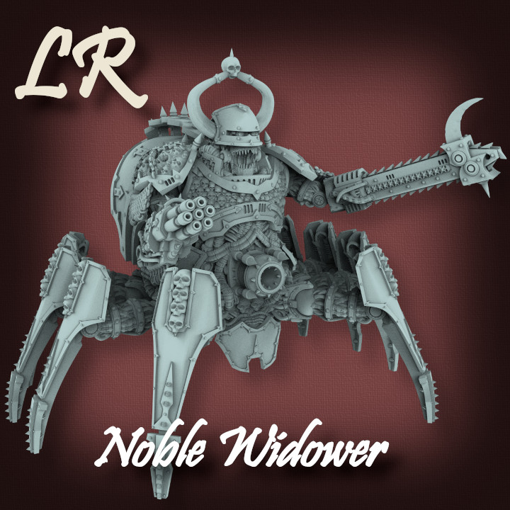 noble widower landon alumbaugh Tabletop Characters & Creatures Sci-Fi Universe Store demon machine monster war lord skulls daemon centerpiece chaos 3D print model - Mito3D