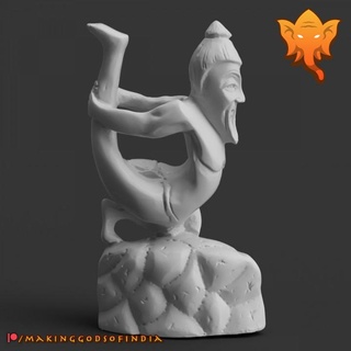 yoga guru ardha-dhanurasana half-bow posture vedic futura Education Art Home & Garden Homeware Ornaments hindu india indian asana 3d print model - Mito3D