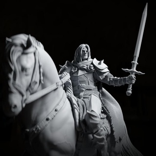 knight - knight's fate miniature cripta studios Tabletop Characters & Creatures Fantasy Universe epic fantasy rpg horse roleplaying tabletop d&d 3d print model - Mito3D