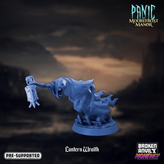 panic moorefrost manor - lantern wraith broken anvil miniatures Tabletop Characters & Creatures Fantasy Universe Store ghost horror tabletop spirit dnd ghoul haunted tabletopgames ttrpg 3d print model - Mito3D