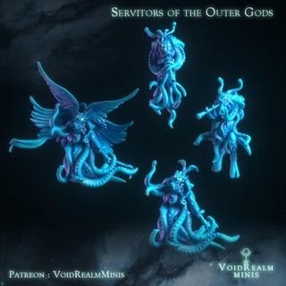 servitors outer gods voidrealm minis Tabletop Characters & Creatures Fantasy Universe Store alien god horror death cosmic kingdom cthulhu lovecraft tentacles bloodborne call mythos servitor azathoth 3d print model - Mito3D