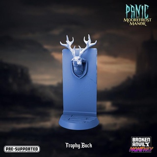 panic moorefrost manor - trophy buck mimic broken anvil miniatures Tabletop Characters & Creatures Fantasy Universe Store ghost hell horror prop tabletop hunt decor dnd ghoul hunting haunted tabletopgames scatter ttrpg 3d print model - Mito3D