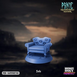 panic moorefrost manor - sofa mimic broken anvil miniatures Tabletop Characters & Creatures Fantasy Universe Store furniture ghost horror prop terrain tabletop decor dnd ghoul haunted tabletopgames scatter ttrpg 3d print model - Mito3D