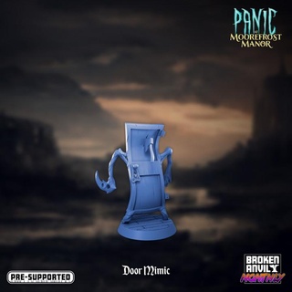 panic moorefrost manor - door mimic broken anvil miniatures Tabletop Characters & Creatures Fantasy Universe Store axe ghost home horror house terrain props tabletop decor dnd ghoul haunted tabletopgames scatter ttrpg 3d print model - Mito3D