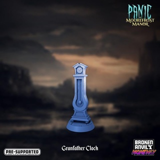 panic moorefrost manor - grandfather clock mimic broken anvil miniatures Tabletop Characters & Creatures Fantasy Universe Store furniture ghost home horror house terrain props tabletop dnd haunted tabletopgames scatter ttrpg 3d print model - Mito3D