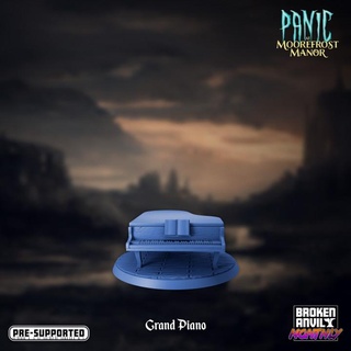panic moorefrost manor - grand piano mimic broken anvil miniatures Tabletop Characters & Creatures Fantasy Universe Store furniture ghost horror music prop terrain tabletop decor dnd haunted tabletopgames scatter ttrpg 3d print model - Mito3D