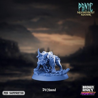 panic moorefrost manor - pit hound broken anvil miniatures  Tabletop Tabletop Characters & Creatures Fantasy Universe Tabletop Tabletop Characters & Creatures Store dog ghost hell tabletop dnd haunted canine tabletopgames ttrpg hellhound  3d print model - Mito3D