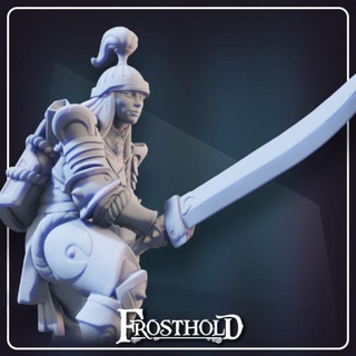irin scin - fighter frostholdmini Tabletop Characters & Creatures Fantasy Universe Store fantasy mini rpg sword warrior tabletop d&d dnd twohanded frosthold 3d print model - Mito3D