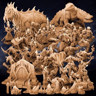 fiends undercity - complete pack broken anvil miniatures Tabletop Characters & Creatures Fantasy Universe Store ghost halloween hell horror tabletop dnd spirits haunted ghosts tabletopgames ghouls mansion ttrpg wraiths 3d print model - Mito3D