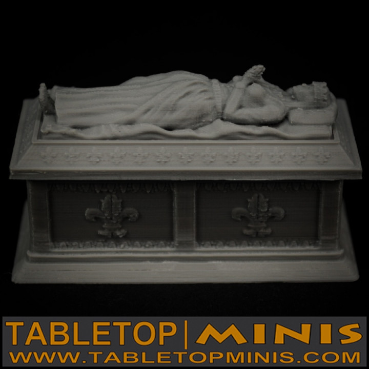 reines calcul sarcophage tableminis boutique table 3D imprimable terrain fantaisie cercueil reine tombeau enterrement dnd sarcophages 3D print model - Mito3D