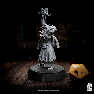 blood crystal zombie variant 4 - enemy call necromancer cripta studios fantasy rpg roleplaying tabletop d&d 3d print model - Mito3D