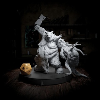 jabalí Carnicero villano llamada nigromante cripta estudios mesa caracteres criaturas fantasía universo criatura cerdo rpg enemigo d 3d print model - Mito3D