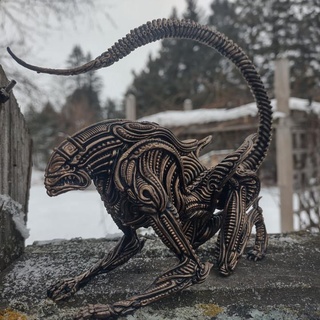 alien 2 zane rogers alien monster sculpture xenomorph hrgiger biomechanical resinprinting biomechanicalart  3d print model - Mito3D