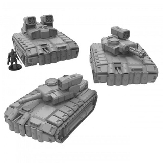 brutus siege tank - presupported thatevilone Tabletop Characters & Creatures Sci-Fi Universe Vehicles Machines assault battle roman vehicle heavy imperial cannon launcher multipart missile 28mm guardsmen militia cults gattling malcador cannonchain 3d print model - Mito3D