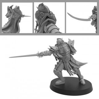 legion master illuminator combat - presupported thatevilone Tabletop Characters & Creatures Sci-Fi Universe children space blade third marine perfect chaos 28mm dnd sons emperors primarch heretic fireblade fulgrim fencer legate laer 3d print model - Mito3D