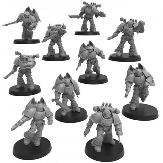 perfect sons medics - presupported thatevilone Tabletop Characters & Creatures Sci-Fi Universe bolt characters children jet pistol scale space plasma pack marine jump medic 28mm true emperors heretic chainsword apothocary 3d print model - Mito3D