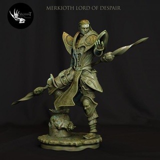 merkioth lord despair vagrant miniatures Tabletop Characters & Creatures Fantasy Universe warrior male tabletop dnd 32mm 75mm 3d print model - Mito3D