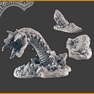 sand worm support-free evan carothers Tabletop Characters & Creatures Fantasy Universe Store desert 3d print model - Mito3D