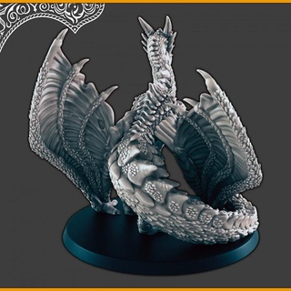 wyvern support-free evan carothers Tabletop Characters & Creatures Fantasy Universe Store desert dragon 3d print model - Mito3D