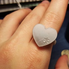 corazón anillo colgante joyería jewelrycompetition 3d print model - Mito3D