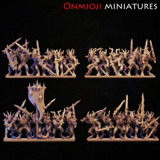 10mm demons army pre-supported stanislav kuznetsov  Store demon warrior miniature tabletop infantry wargame 10mm troops  3d print model - Mito3D