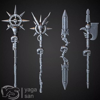 csm weapons pack part 2 yaga san Tabletop accessories Characters & Creatures Sci-Fi Universe 40k bits khorne nurgles 3d print model - Mito3D