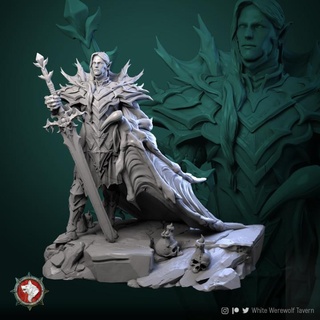 hork merciful 32mm 75mm pre-supported + stats block white werewolf tavern Tabletop Characters & Creatures Fantasy Universe Store creature rpg vampire character male tabletop wargame dnd pathfinder ttrpg vampires dndmonster dndcharacter 3d print model - Mito3D