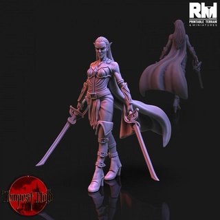 tempest hold vampire duelist rmprintable dungeons gaming hero mini miniatures monster rpg warhammer tabletop swords wargame d&d dnd pathfinder frostgrave ageofsigmar 5e warcry cursedcity tempesthold 3d print model - Mito3D