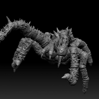 caverna rastejante Lucas tampo mesa personagens criaturas fantasia universo 3d livre impressão gigante aranha imenso maciço pontudo giant spider 3d print model - Mito3D