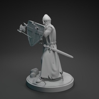 medieval knight axe dino dog  Tabletop Tabletop Characters & Creatures Historical Universe Tabletop Tabletop Characters & Creatures Store printable armor fantasy figure history knight medieval mini sculpture shield statue warrior miniature boardgame minis wargame templar melee crusader teutonic  3d print model - Mito3D