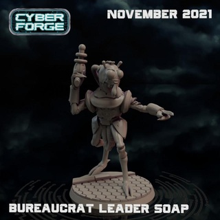cyber forge bureaucrat leader soap titan miniatures Store 40k alien boss fly insect rpg soldier space warhammer warrior hive tyranid 3d print model - Mito3D