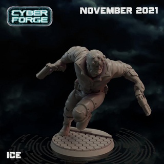Siber dövme buz titan minyatürler mağaza 40k sci fi star Warhammer avcı savaşlar rulman siberpunk ödül paten hız hacker suikastçı pislik 3d print model - Mito3D