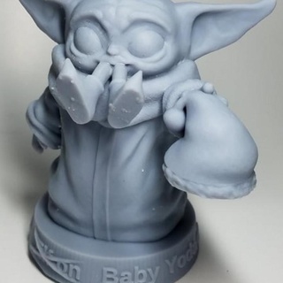 Baby Regal Weihnachten 2021 Nacht Stein Ventilator Kunst Zuhause Haus Garten Feierlichkeiten Krieg Sterne Yoda Mandolrian Babyyoda Gelb 3d print model - Mito3D