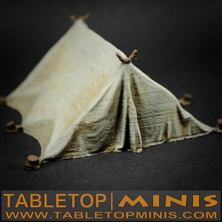 ridge tent tabletopminis Tabletop 3D Printable Terrain Store camping adventure dnd canvas camp 3d print model - Mito3D