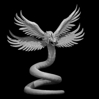 kukulkan miguel zavala Tabletop Characters & Creatures Fantasy Universe snake danger snek noodle 3d print model - Mito3D