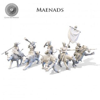 Maenadlar oyunlar mitoloji masaüstü karakterler yaratıklar tarihi Evren fantezi efsane savaş karakter bayrak şampiyon süvari panter binici müzisyen periler Panterler anlamına gelen 3d print model - Mito3D