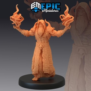 orc shaman magic green skin army warlock classic creature epic-miniatures Store fantasy magician medieval monster rpg warhammer wizard sla enemy tabletop dungeon dnd pathfinder druid sorcerer necromancer npc pre-supported supported pre 3d print model - Mito3D