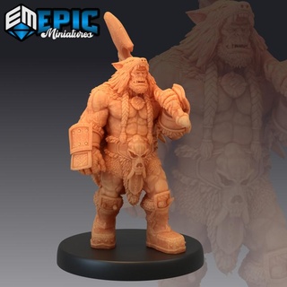orc warg tamer green skin army warrior classic creature epic-miniatures Store axe fantasy medieval monster rpg warhammer sla enemy tabletop dungeon dnd pathfinder npc pre-supported supported pre 3d print model - Mito3D