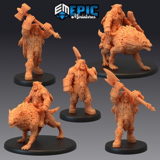 orc warg tamer set green skin army warrior classic creature epic-miniatures  Store army axe classic creature fantasy green medieval monster orc rpg set skin warhammer warrior sla hammer enemy tabletop cavalry dungeon rider dnd pathfinder tamer warg npc pre-supported supported pre  3d print model - Mito3D
