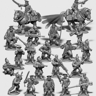 arm december 2021 albinoraven miniatures Tabletop Characters & Creatures Sci-Fi Universe Vehicles Machines Store army man soldier tank trooper war warhammer sniper horse rifle infantry rider 28mm wh40k 32mm printready gang kreig 3d print model - Mito3D
