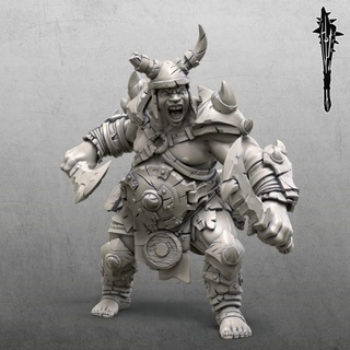 hill giant 03 rg sculpt Tabletop Characters & Creatures Fantasy Universe fantasy modular rpg warhammer miniature huge encounter dnd hillgiant ennemy 3d print model - Mito3D