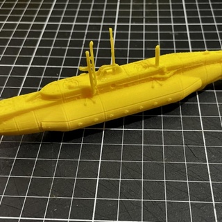 1 100 x craft mini submarino marco Bergman tampo mesa personagens criaturas histórico universo veículos maquinas wwii tanques jogo guerra 3d print model - Mito3D