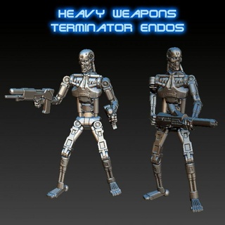 heavy weapons terminator endos fcomin Fan Art Tabletop Characters & Creatures Sci-Fi Universe futuristic miniatures robot wargaming character scifi 28mm 35mm apocalyptic 3d print model - Mito3D