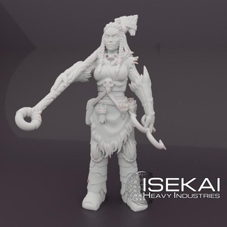 Nausalla interminable fantaisie tactique isekai lourd industries table personnages créatures univers boutique femelle combattant guerrier femme chasseur lance dragon 3d print model - Mito3D