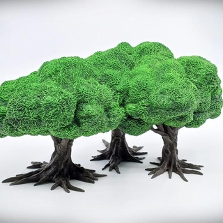 playable deciduous tree copse terrainify Tabletop 3D Printable Terrain 40k miniatures rpg terrain wargaming warhammer dungeonsanddragons tabletop d&d dnd scenery scatter ageofsigmar aos roleplayinggame terrainifytv 3d print model - Mito3D