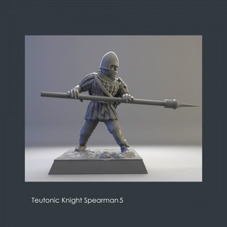 teutonic knight 5 vinciminiatures Tabletop Characters & Creatures Historical Universe Store stl detailed historical wargames miniature soldiers tabletop wargame 28mm knights historic crusades presupported 3d print model - Mito3D